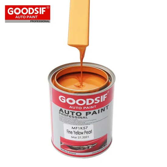 1K Basecoat Series Metallic Colors Car Paint Auto Primer Paint with Clearcoat for Car Body Repairs 