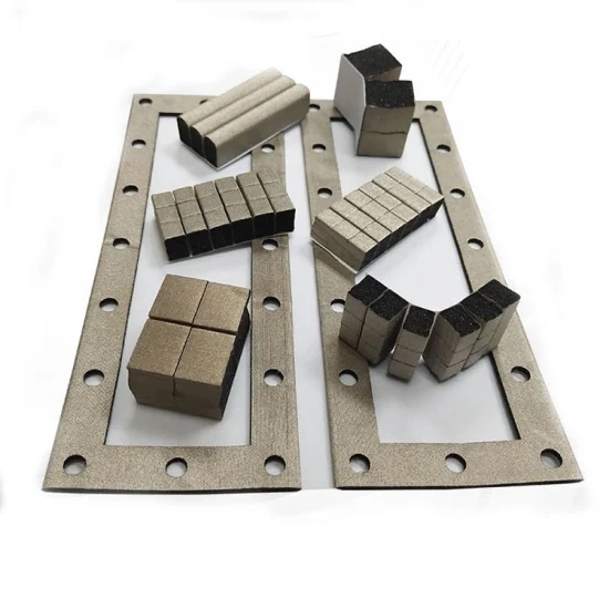 Conductive EMI Shielding Fabric Over Foam Gasket Common Rectangle Type Conductive Foam with Free Sample
