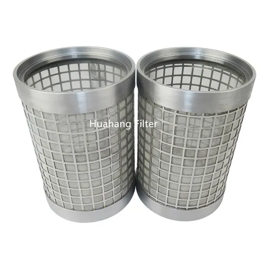 OEM 304 liquid filter element stainless steel cylinder filter mesh