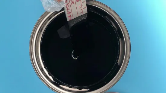 High Quality Acrylic Auto Paint Base Coat Series 1K Solid Black Car Paints 
